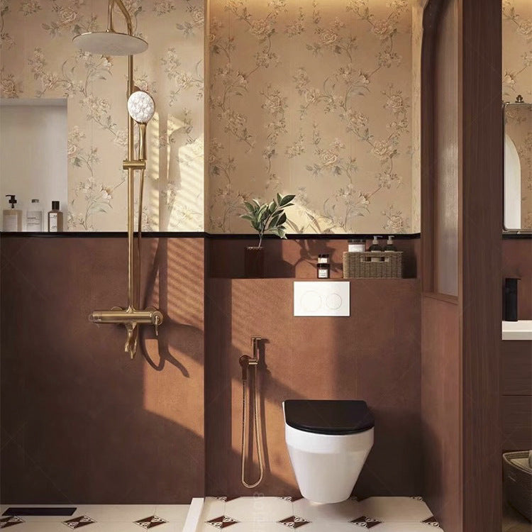 N31810 Medieval Revival-Style Bathroom Tiles-Size 300×1200×9mm-Burnt Sugar Coloring