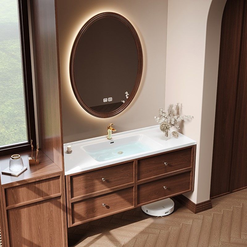 2635-01F Calssic Modern Wall Hung Plywood Bathroom Cabinet