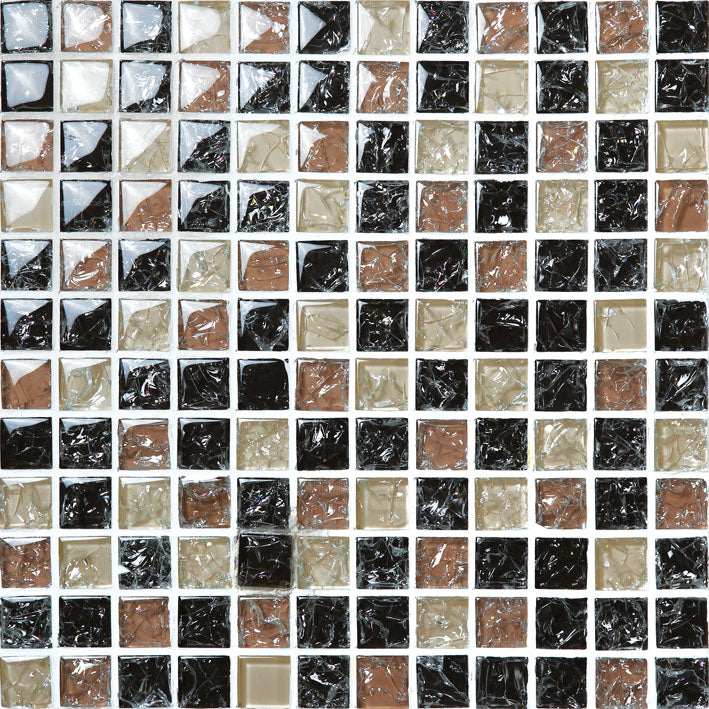 R23118 Mixed Color Glass Mosaic Tile