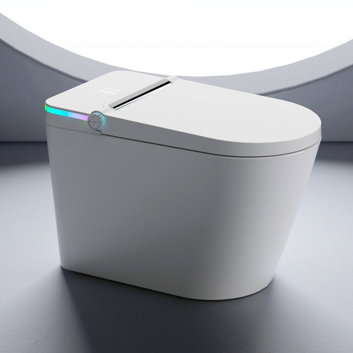 U5 Ceramic Smart Remote Intelligent Toilet with Night Light-White