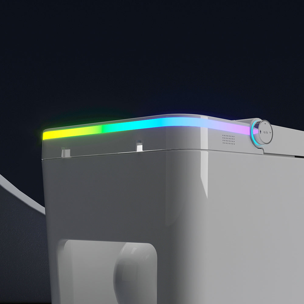 U5 Ceramic Smart Remote Intelligent Toilet with Night Light-White