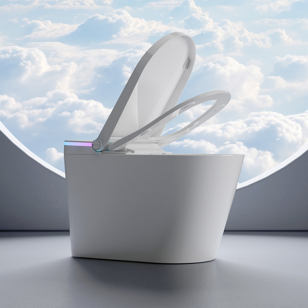 U5 Ceramic Smart Remote Intelligent Toilet with Night Light-White